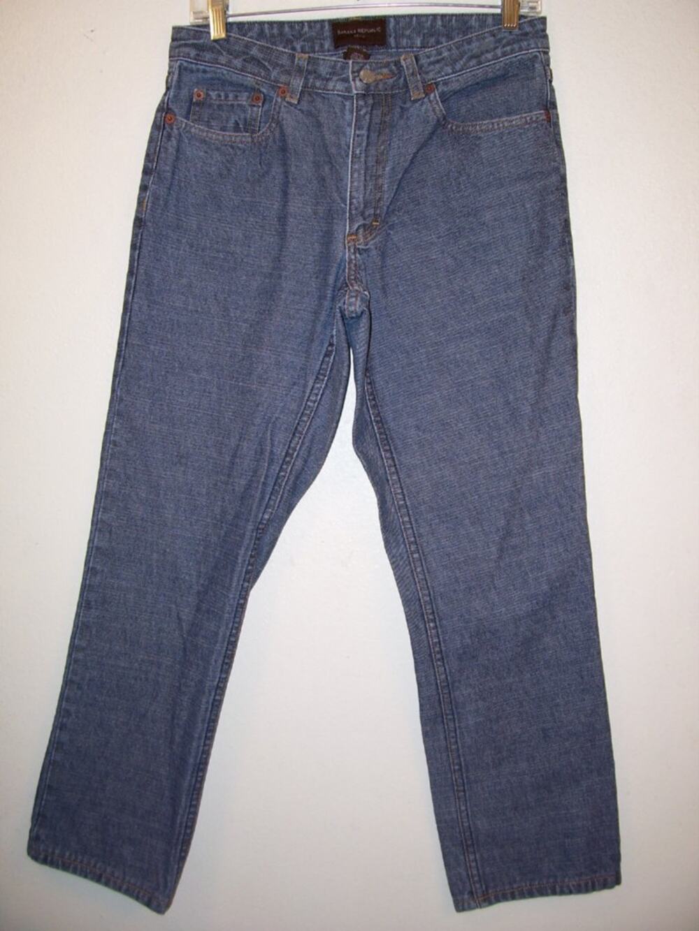 Banana Republic Straight Leg Blue Denim Jeans 8 R